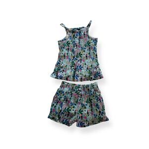 Andy & Evan tropical print tank top & shorts set